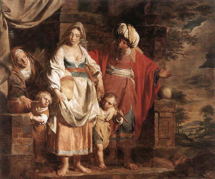 VERHAGHEN, Pieter Jozef Hagar and Ishmael Banished by Abraham China oil painting art